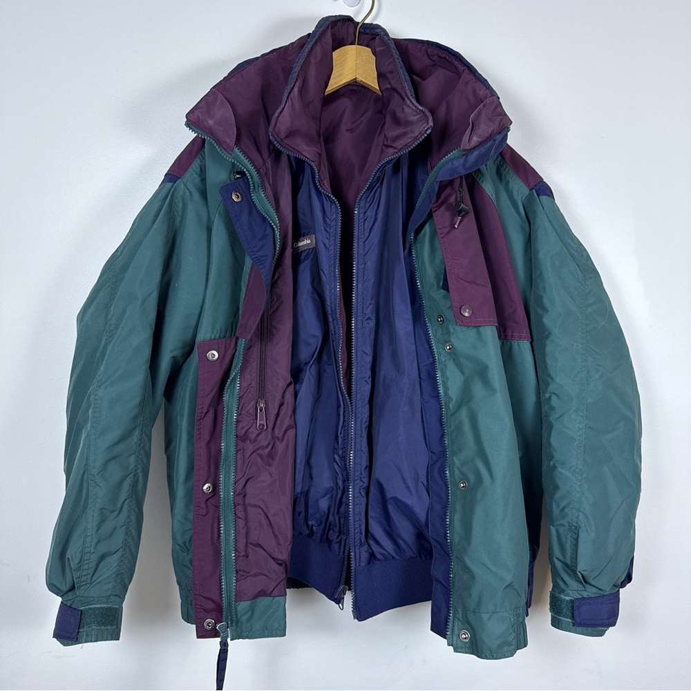 Vintage 90s Columbia Criterion Radial Sleeve 3 in 1 Ski Jacket Women’s Large